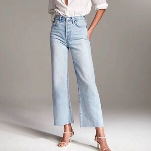 Aritzia Denim Forum The Farrah High Rise Wide Leg Jean